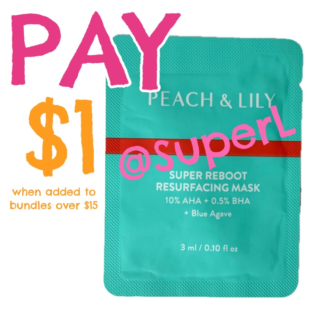 $1 NEW Peach & Lily Super Reboot Resurfacing Mask